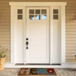 Online Kirklands Home Colorful Hello Coir Doormat