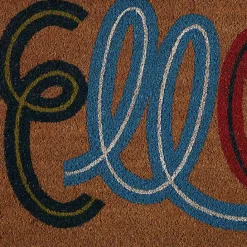 Online Kirklands Home Colorful Hello Coir Doormat