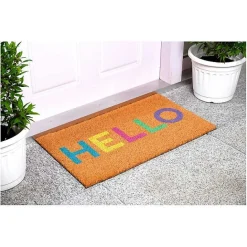 Outlet Kirklands Home Colorful Hello Doormat