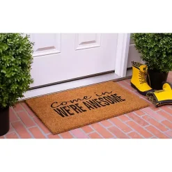 Outlet Kirklands Home Come In We're Awesome Coir Doormat