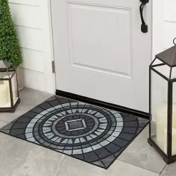 Online Kirklands Home Compass Stone Gray Doormat