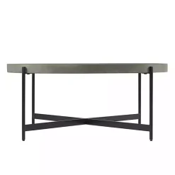Hot Kirklands Home Concrete Round Tray Top Coffee Table