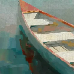 Online Kirklands Home Coral Canoe I Canvas Art Print