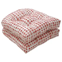 Best Kirklands Home Coral Dotted 2-pc. Outdoor Chair Cushion Set