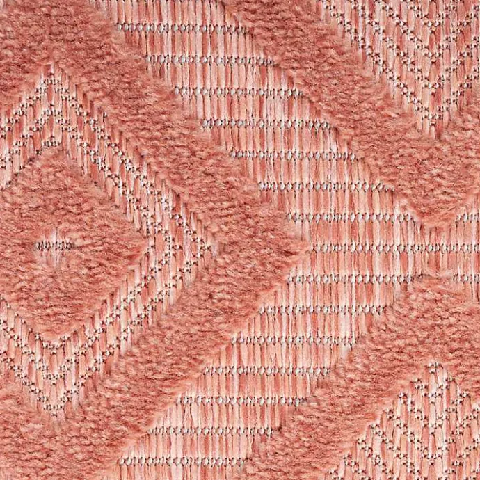 Online Kirklands Home Coral Diamond Indoor/Outdoor Area Rug, 4x6 Orange