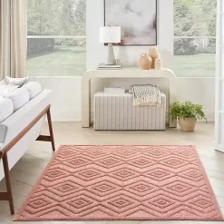 Clearance Kirklands Home Coral Diamond Indoor/Outdoor Area Rug, 5x7 Orange