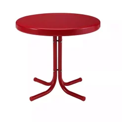 Hot Kirklands Home Coral Metal Outdoor Side Table Red