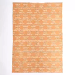 Hot Kirklands Home Coral Shibori Outdoor Area Rug, 5x7 Orange