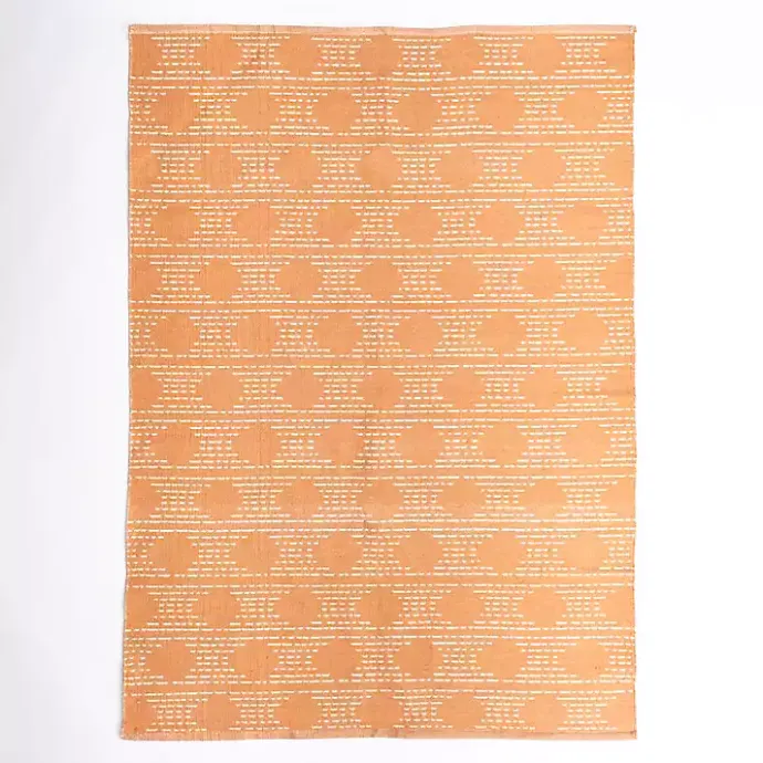 Hot Kirklands Home Coral Shibori Outdoor Area Rug, 5x7 Orange