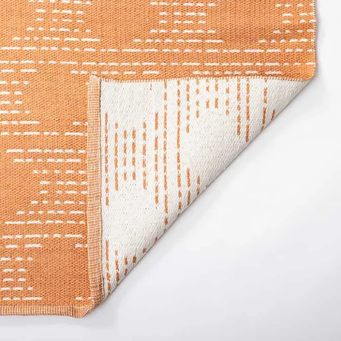 Hot Kirklands Home Coral Shibori Outdoor Area Rug, 5x7 Orange