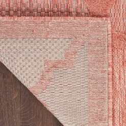 Kirklands Home Coral Trellis Indoor/Outdoor Area Rug, 6x9 Pink
