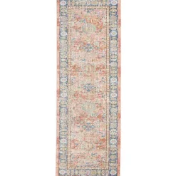 Clearance Kirklands Home Coral Vintage Border Runner, 2x8