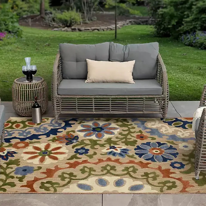 Sale Kirklands Home Coraline Outdoor Area Rug, 6x9 Multi