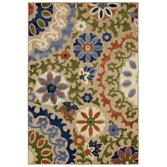 Kirklands Home Coraline Outdoor Area Rug,7x10 Multi