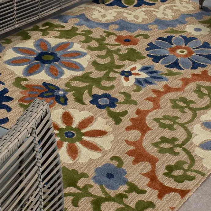 Clearance Kirklands Home Coraline Outdoor Area Rug, 9x12 Multi
