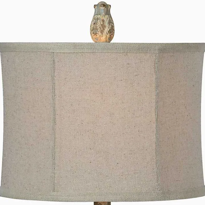 New Kirklands Home Corinthian Column Table Lamps, Set of 2 Ivory
