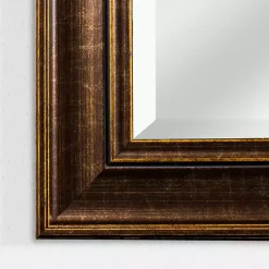 Clearance Kirklands Home Cormac Distressed Bronze Wall Mirror Brown