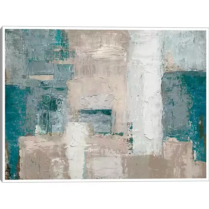 Hot Kirklands Home Cosmopolitan Blue Framed Canvas Art Print Multi