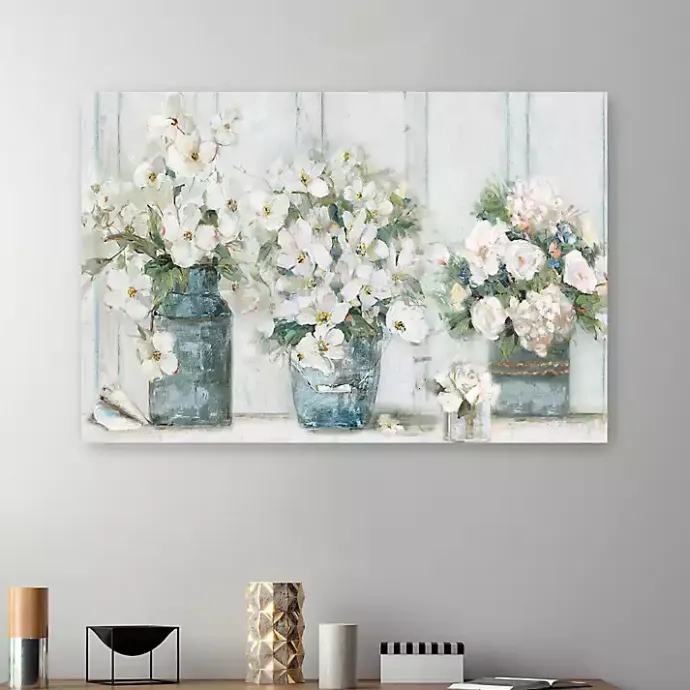 Hot Kirklands Home Cottage Mantle Canvas Art Print