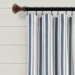 Kirklands Home Cotton Candy Farmhouse Curtain Panel Set, 95 in. Blue