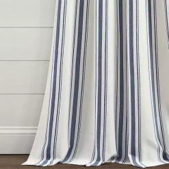 Kirklands Home Cotton Candy Farmhouse Curtain Panel Set, 95 in. Blue