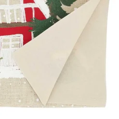 Hot Kirklands Home Cozy Christmas Cottage Cotton Runner