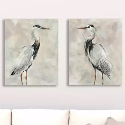 Best Kirklands Home Crane at Dusk Giclee Canvas Art Prints, Set of 2