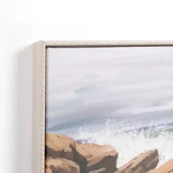 Clearance Kirklands Home Crashing Waves Framed Canvas Art Print