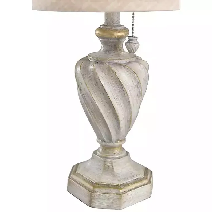 Clearance Kirklands Home Cream and Off-White Table Lamp Ivory