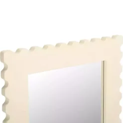 Sale Kirklands Home Cream Angular Scalloped Nadia Wall Mirror White