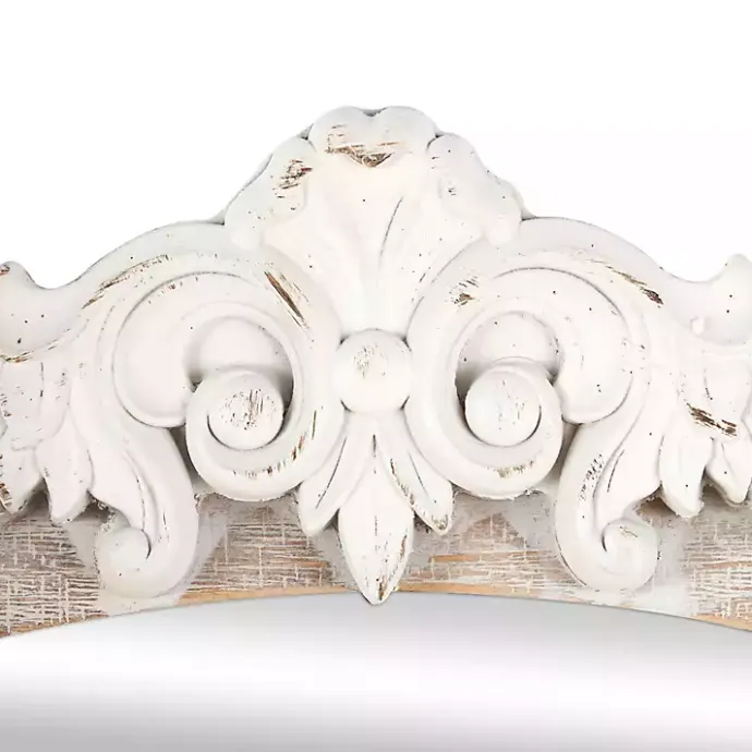 Best Kirklands Home Cream Arched Rectangle Scroll Wall Mirror