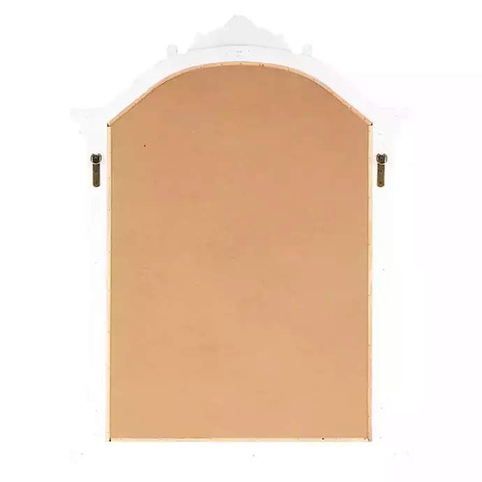 Best Kirklands Home Cream Arched Rectangle Scroll Wall Mirror