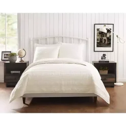 Clearance Kirklands Home Cream Atmosphere King Quilt Ivory
