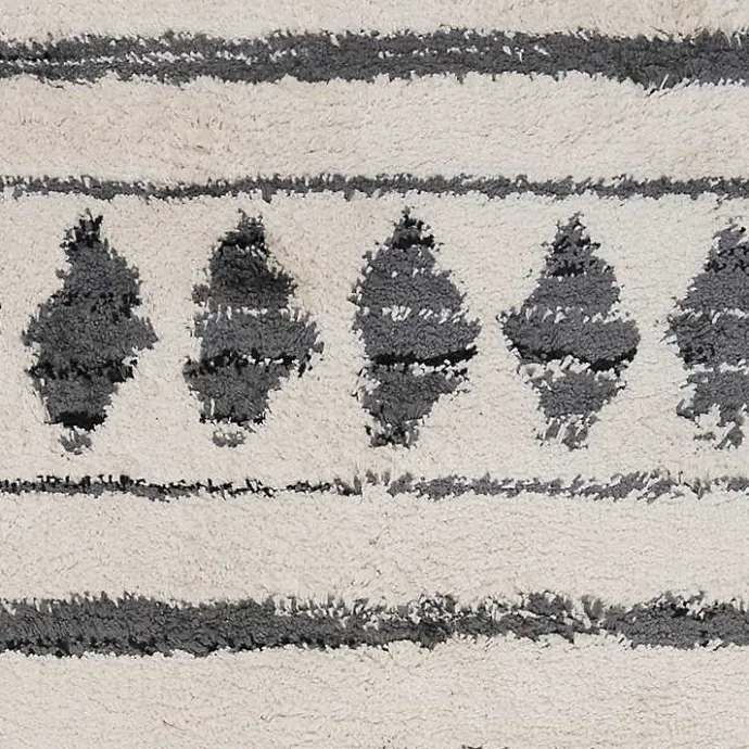 Outlet Kirklands Home Cream Boho Striped Area Rug, 5x8 Ivory