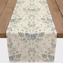 Clearance Kirklands Home Cream Botanical Butterfly Table Runner, 72 in. Ivory