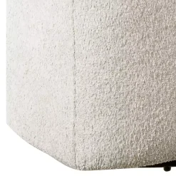 Sale Kirklands Home Cream Boucle Barrel Swivel Accent Chair White