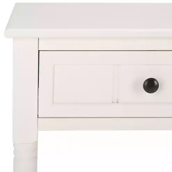 Kirklands Home Cream Carved 2-Drawer Console Table White