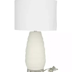 Sale Kirklands Home Cream Ceramic Gourd Table Lamp White