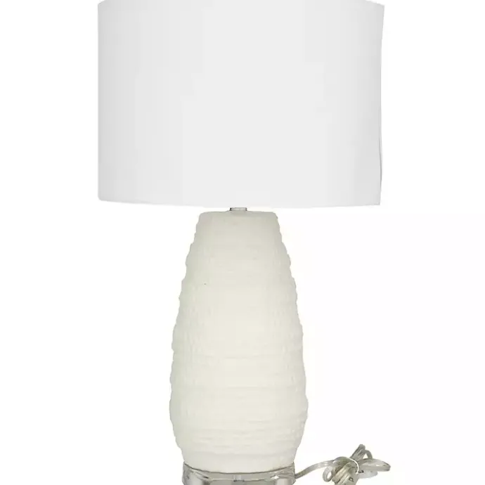 Sale Kirklands Home Cream Ceramic Gourd Table Lamp White