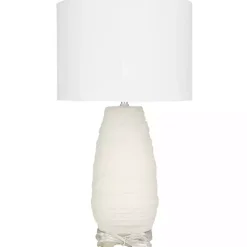 Sale Kirklands Home Cream Ceramic Gourd Table Lamp White