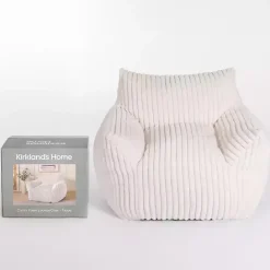 New Kirklands Home Cream Comfy Foam Lounge Chair White