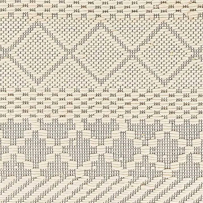 Hot Kirklands Home Cream Diamond Tassel Wool Area Rug, 8x10 Ivory