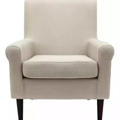Sale Kirklands Home Cream Ellen Rolled Arms Accent Chair White