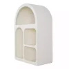 Kirklands Home Cream Geometric Arch Wall Shelf