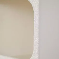 Kirklands Home Cream Geometric Arch Wall Shelf