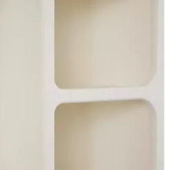 Kirklands Home Cream Geometric Arch Wall Shelf