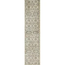 Hot Kirklands Home Cream Granary Floral Runner, 2x8 Ivory