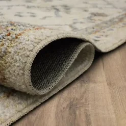 Hot Kirklands Home Cream Granary Floral Runner, 2x8 Ivory