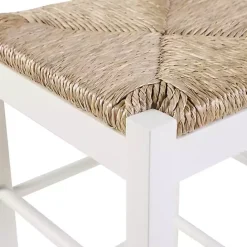 Best Kirklands Home Cream Handwoven Counter Stool White