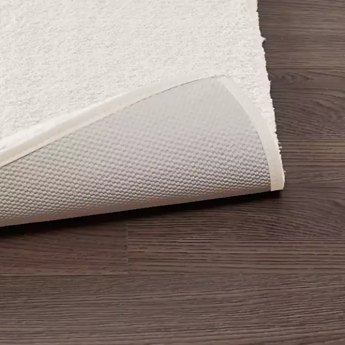 Kirklands Home Cream High Pile Marshmallow Bath Mat, 72 in. Ivory